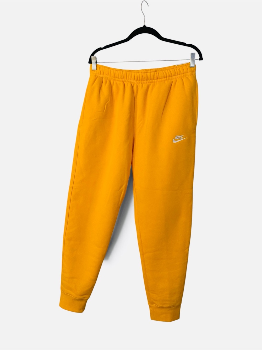 Nike Jogger Pants Mens Size Large Yellow Standard Fit Taper Leg New